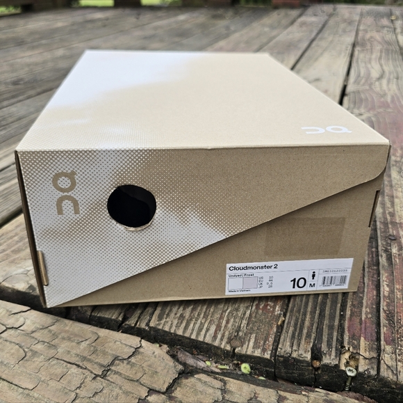 NIB, On Running, Mens, Cloudmonster 2, Undyed Frost, Athletic Shoes, Sz 10 - Picture 14 of 15